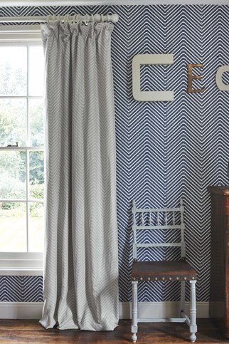 Chevron Grey Fabric by Barneby Gates