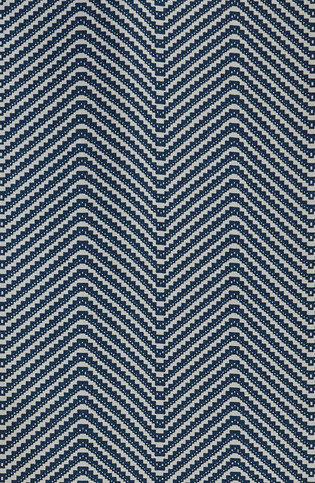 Chevron Ink Blue Fabric by Barneby Gates