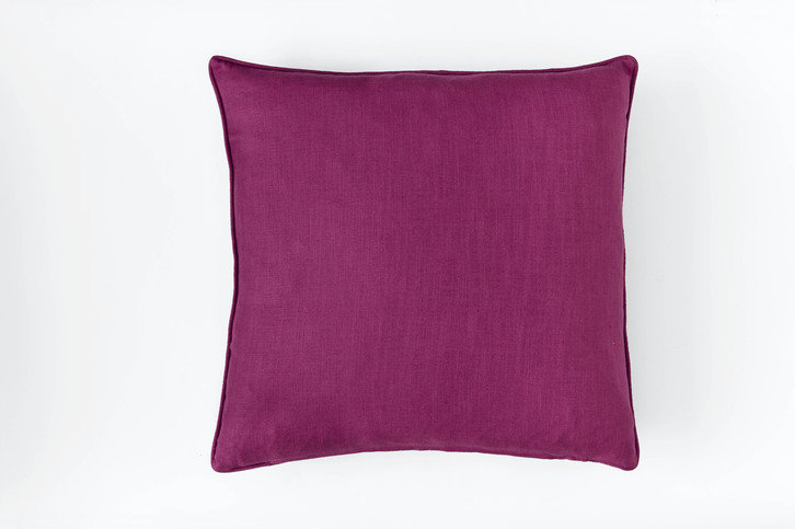 Deer Damask Claret Cushion by Barneby Gates 