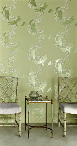 Dragonfly Apple Green Wallpaper by Barneby Gates