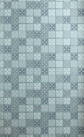 Fleur de Lys Tile Canteen Blue Wallpaper by Barneby Gates