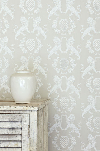 Heraldic Lion Stone Wallpaper by Barneby Gates