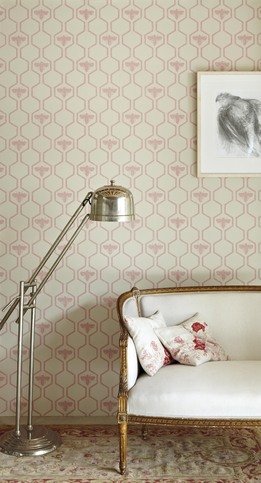 Honey Bee Rose on Stone Wallpaper by Barneby Gates 