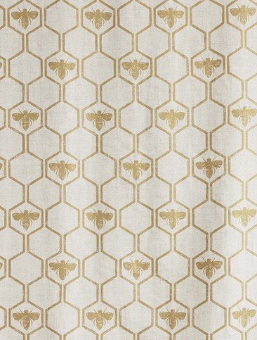 Honey Bees Gold Fabric by Barneby Gates 