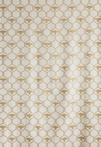 Honey Bees Gold Fabric by Barneby Gates 