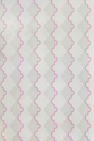Jigsaw Stripe Pink Wallpaper by Barneby Gates