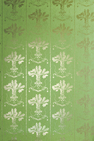 Lucky Charms Georgian Green Wallpaper by Barneby Gates