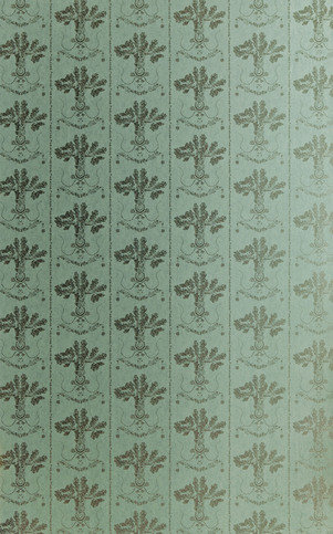 Lucky Charms Graphite on Denim Wallpaper by Barneby Gates