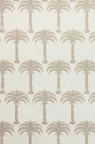 Marrakech Palm Soft Gold Fabric by Barneby Gates