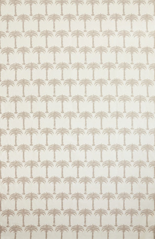 Marrakech Palm Soft Gold Fabric by Barneby Gates