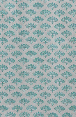 Peacock Teal Fabric by Barneby Gates