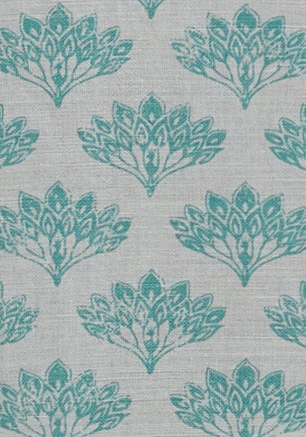 Peacock Teal Fabric by Barneby Gates