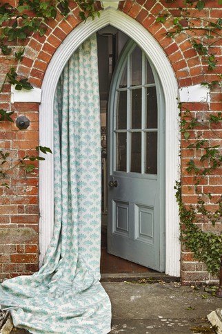 Peacock Teal Fabric by Barneby Gates