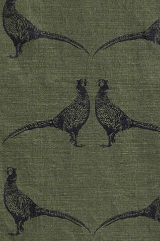 Pheasant Camo Green Fabric by Barneby Gates