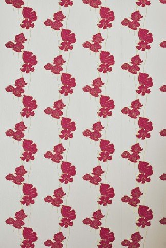 Poppy Fields Red/Gold Wallpaper by Barneby Gates