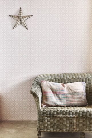 Star Tile Pink Wallpaper by Barneby Gates