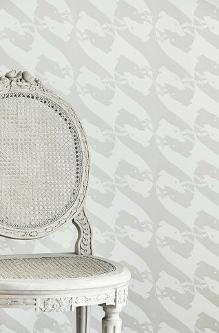 The Dogs Pale Grey Wallpaper by Barneby Gates 
