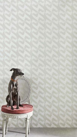 The Dogs Pale Grey Wallpaper by Barneby Gates 