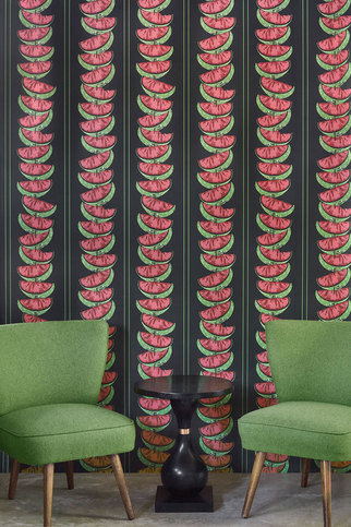 Watermelon Charcoal Wallpaper by Barneby Gates