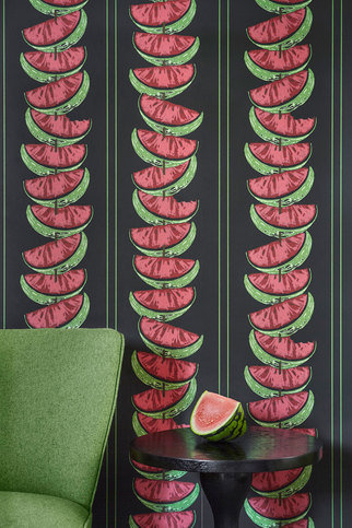 Watermelon Charcoal Wallpaper by Barneby Gates