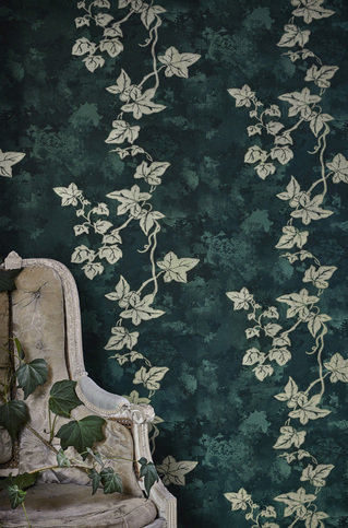 Ivy Deep Green Wallpaper by Barneby Gates