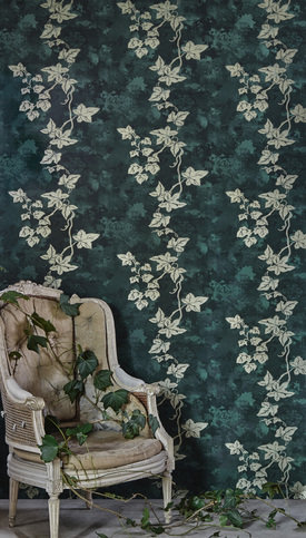 Ivy Deep Green Wallpaper by Barneby Gates