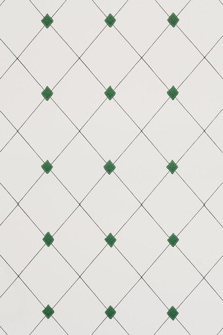 Diamond Trellis Green Wallpaper by Barneby Gates 