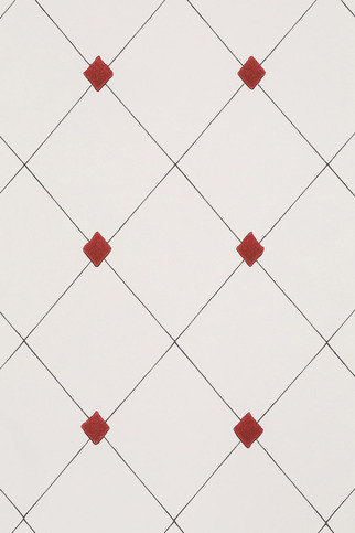 Diamond Trellis Red Wallpaper by Barneby Gates 