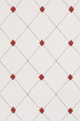 Diamond Trellis Red Wallpaper by Barneby Gates 