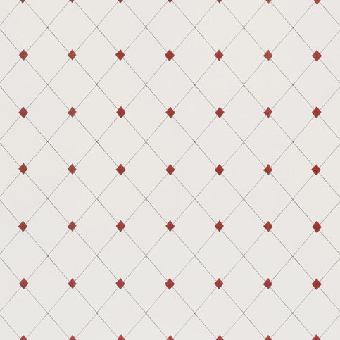 Diamond Trellis Red Wallpaper by Barneby Gates 