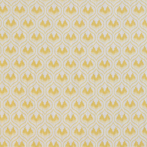 Ikat Heart Mustard Fabric by Barneby Gates 