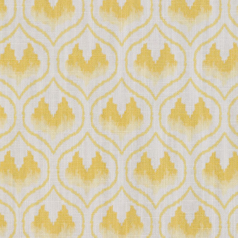 Ikat Heart Mustard Fabric by Barneby Gates 