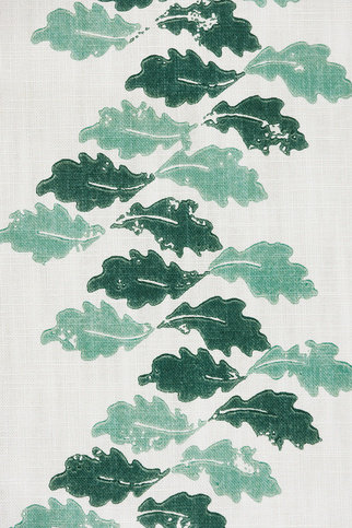 Oak Leaves Green Fabric by Barneby Gates 