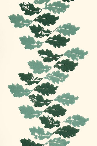 Oak Leaves Green Wallpaper by Barneby Gates 