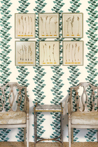 Oak Leaves Green Wallpaper by Barneby Gates 