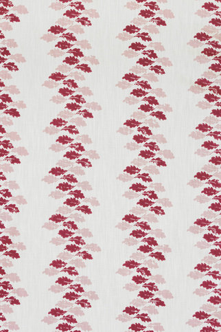 Oak Leaves Red / Pink Fabric by Barneby Gates 