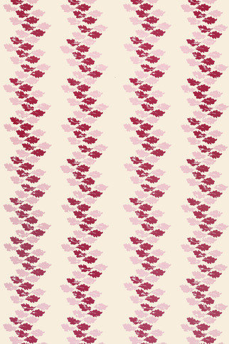 Oak Leaves Red Wallpaper by Barneby Gates 
