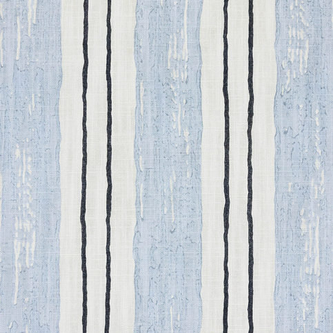 Painter’s Stripe Blue fabric by Barneby Gates 
