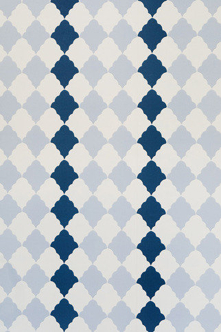 Quilted Harlequin Blue Wallpaper by Barneby Gates 