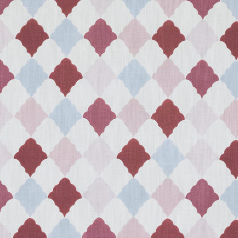 Quilted Harlequin Patchwork Rose Fabric by Barneby Gates 