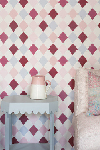 Quilted Harlequin Rose Wallpaper by Barneby Gates 