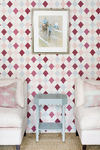 Quilted Harlequin Rose Wallpaper by Barneby Gates 