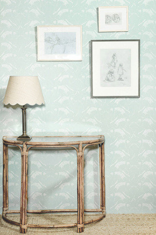 Swan Lake Duck Egg Wallpaper by Barneby Gates 