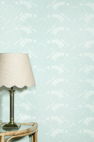 Swan Lake Duck Egg Wallpaper by Barneby Gates 