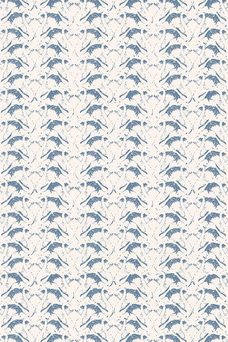 Swan Lake Inky Blue Wallpaper by Barneby Gates 