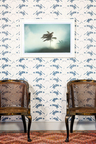 Swan Lake Inky Blue Wallpaper by Barneby Gates 