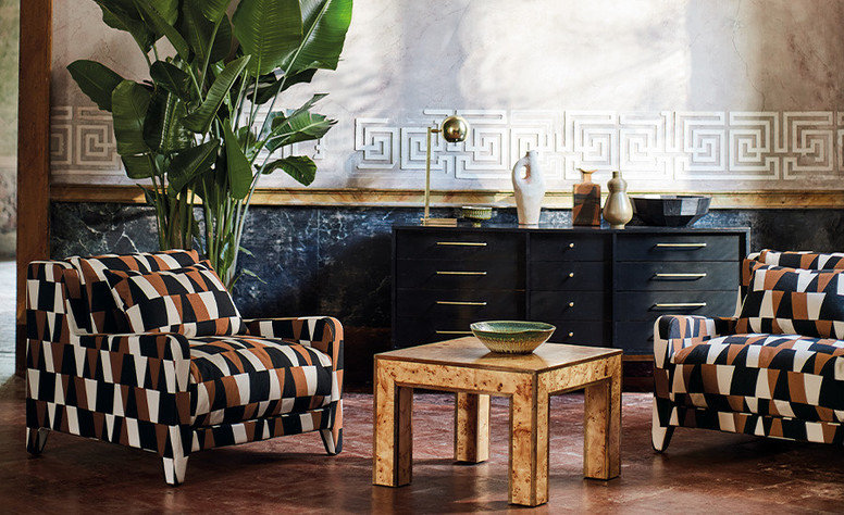Arku Copper Fabric by Black Edition