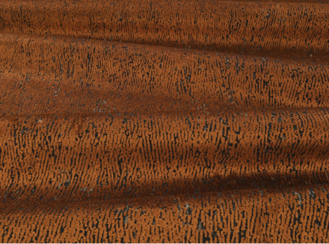 Ashi Copper Fabric by Black Edition