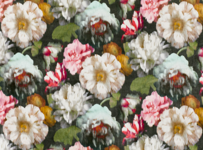 Black Edition Herbaria Cinnabar Fabric