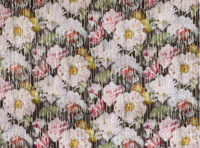 Black Edition Herbaria Jacquard Cinnabar Fabric
